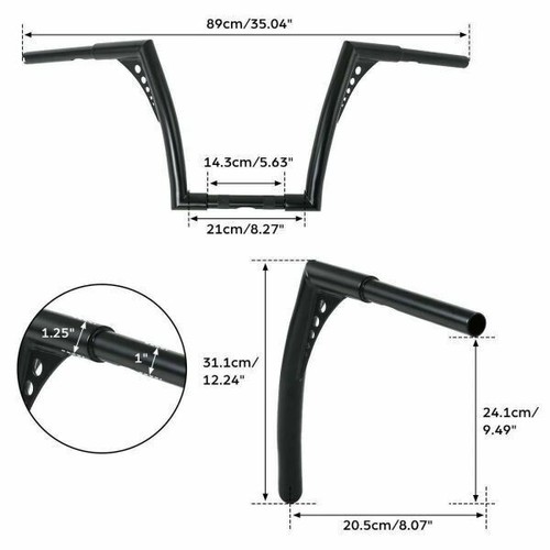 Mpw lenkstange 12 - mpw, 1-1/4''12''