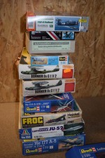 Modellbau Konvolut Flugzeuge 12tlg. Revell Matchbox Frog Eduard LESEN 1:72