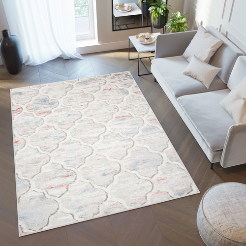 Teppich kurzflor beige grau - teppich,