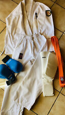 Karate Anzug Kinder Gr. 140/156 mit Schutzausrüstung & T-Shirt