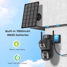 Dual Lens Solar WiFi Kamera