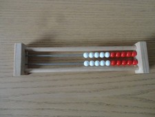 Zählrahmen mit 20 Kugeln Holz