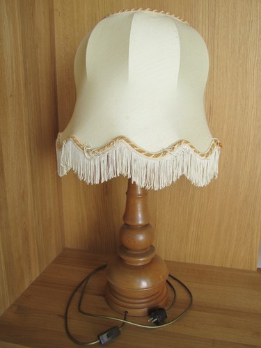 Vintage tischlampe holz - vintage,
