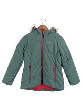 Icepeak Kinder Winterjacke Grün Gr. 152 mit Kapuze Outdoor