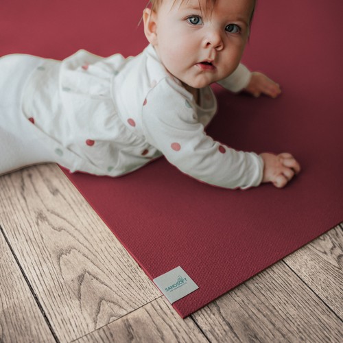 Sanosoft krabbelmatte rot - krabbelmatte,