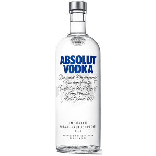 Absolut vodka liter 40 - absolut,
