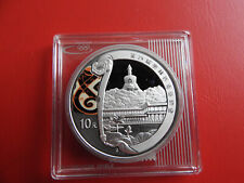 * China 10 Yuan 2008 Silber PP/Farbe*Olympia 2008*  Beihai Park (Schub132)
