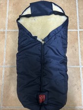 Kaiser Lammfell Fußsack Blau