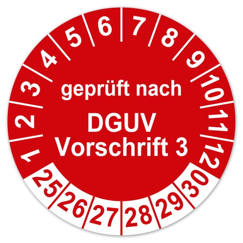 Prüfplaketten geprüft nach - geprüft,