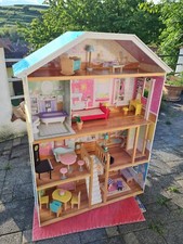 KidKraft Holz-Puppenhaus 1,37 x 1,05 m passend für Barbies 30 cm - KEIN VERSAND