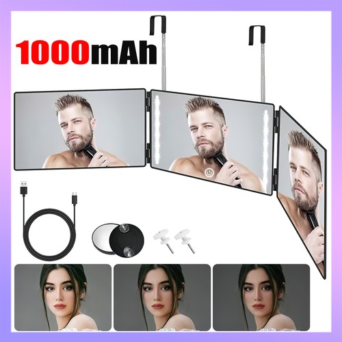 Glas hang spiegel mit - mit, licht