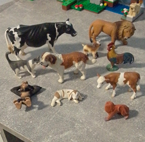10x schleich tierfiguren - 10x,