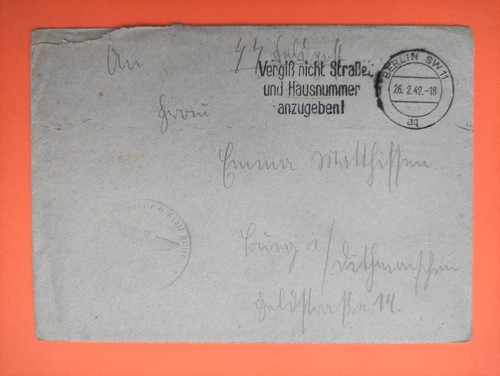 Feldpostbrief mit inhalt - mit,