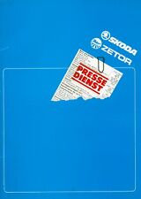 Pressemappe Skoda - Zetor März 1986 Personenkraftwagen Traktor Kraftwagen CSSR