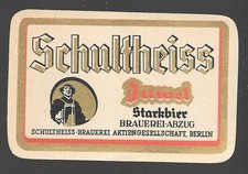 Bieretikett Schultheiß