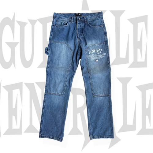Amiri baggy double knee jeans - baggy,
