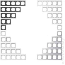 Gira Rahmen E2 f.System 55 Auswahl- reinweiß glänzend / seidenmatt anthrazit alu