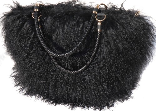 Pelz tasche tibetlamm fell - pelz,