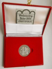 Weihnachtstaler Feinsilber