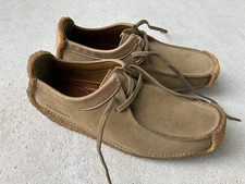 Clarks Wallabees NATALIE Schuhe 1x benutzt Veloursleder sand Gr. 5 (38)