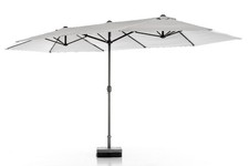 XXL-Oval-Sonnenschirm, ca. 4,6 x 2,7 m- Grau