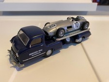 Conrad 1034 Mercedes Renntransporter Blaues Wunder 1:43 + Brumm Silberpfeil W196