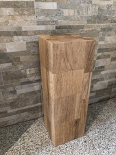 Holzsäule Altholz 57cm Podest  Eiche Holzbalken Skulptur Deko Unikat  Handmade