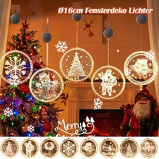 LED Fensterbeleuchtung Weihnachtsdeko Hängende 3D Licht Fensterdeko Beleuchtung