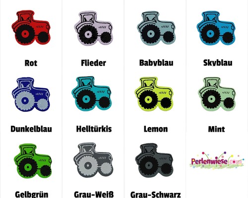 Motivperle traktor bulldog - motivperle, |