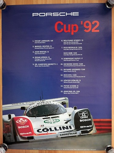 Original porsche plakat renn - original,