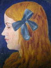 ÖLBILD 36 x 29cm  PORTRAIT