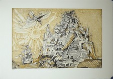 Simon Dittrich sehr große Radierung in geringer Auflage Exemplar 1 von 100