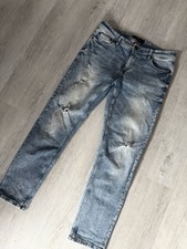 Smog Jeans hellblau – Used Look mit Löchern – Größe 33/30
