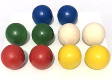 10 Boule Ziel Kugeln Holz in 5