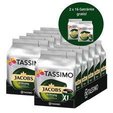 TASSIMO Kapseln Jacobs Krönung XL 160 Getränke T-Discs Kapseln +2x16 gratis