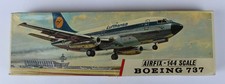 Flugzeug Modellbausatz 1:144 Airfix red stripe Boeing 737 Lufthansa Baujahr 1969