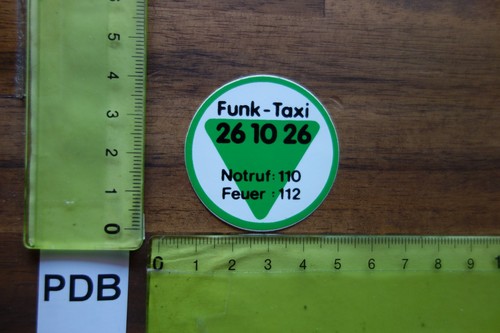 Alter aufkleber funk taxi - alter, funk-taxi