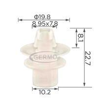 10 x Befestigungs Clip