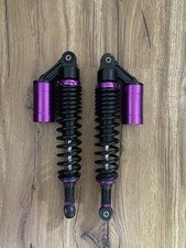 Set: Tuning-Federbeine 360mm, mit externen Ausgleichsbehälter, Schwarz / Violett