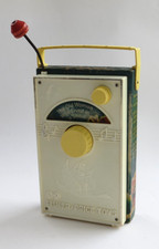 VINTAGE FISHER PRICE SPIELUHR 1968 MUSIC BOX OLD WOMAN SAMMELOBJEKT 60er JAHRE