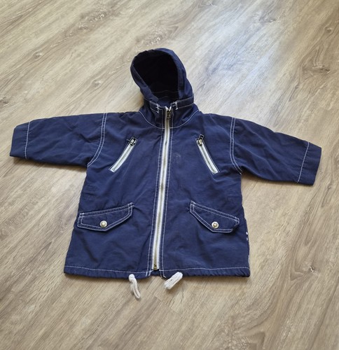 Dunkelblaue dünne jacke parka - dünne,