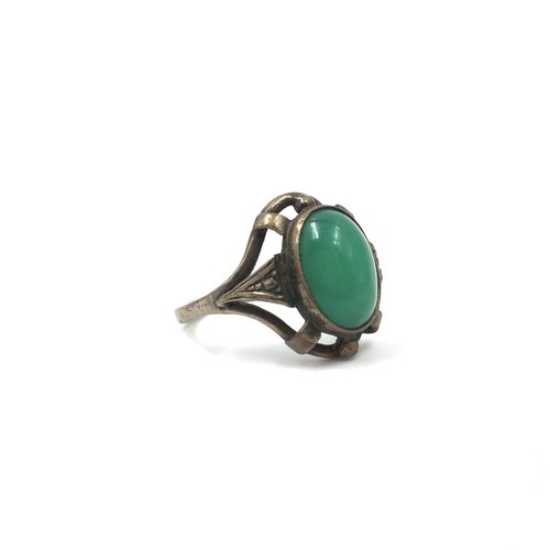 835 silber ring grüner - 835,