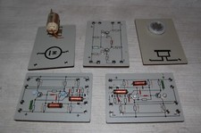 VEB (DDR) 6er- SET ELEKTRO EXPERIMENTIER MODULPLATTEN von 60/70er JAHRE Nr.9