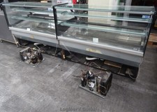 ISA Kühlvitrine Kühltheke zweiteilig Glasvitrine Kuchenvitrine 3.300 mm