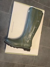 Hunter Women Balmoral SOV II Side Zip LEA-Lined Gummistiefel Dark Olive EU 40/41