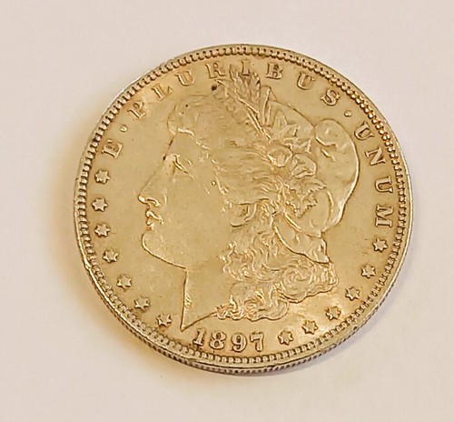 Morgan silver dollar - silver, 1897