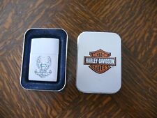 Zippo Feuerzeug Harley - Davidson Motor Silber gebürstet  im Original Blechetui