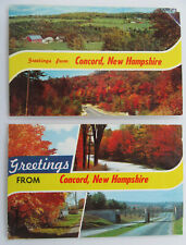 2 x CONCORD New Hampshire Ansichtskarten Amerika Postkarten USA Postcards Lot