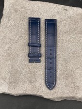 #1355 ORIGINAL NEU LONGINES 19mm ALLIGATOR ARMBAND KROKO LEDER BAND