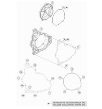 KTM KUPPLUNGSDECKEL MIT LAGER 1050/1090/1290 Adventure/ Duke 16-19 NEU ohne OVP